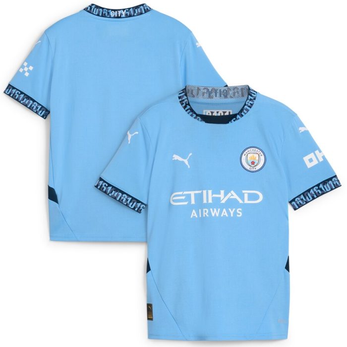 Manchester City Youth 2024/25 Home Replica Jersey - Light Blue