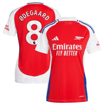 Martin Odegaard Arsenal Women 2024/25 Home Replica Player Jersey-Red