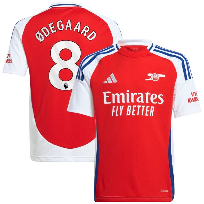 Martin Odegaard Arsenal Youth 2024/25 Home Replica Player Jersey-Red