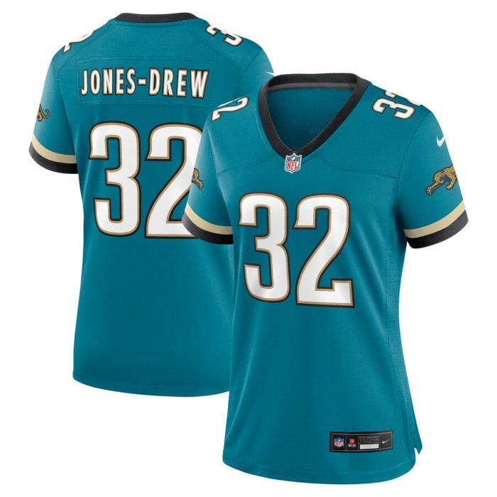 Maurice Jones-Drew Jacksonville Jaguars Women's Prowler Throwback Retired Player Game Jersey - Teal