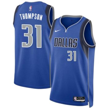 Men's Dallas Mavericks #31 Klay Thompson Blue 2024 Icon Edition Stitched Basketball Jersey