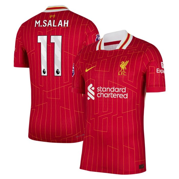 Mohamed Salah Liverpool 2024/25 Home Player Jersey-Red