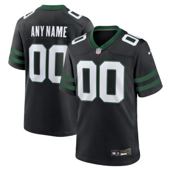 New York Jets Alternate Custom Game Jersey - Legacy Black