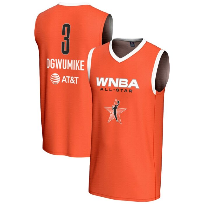 Nneka Ogwumike GameDay Greats Unisex 2024 WNBA All-Star Game Lightweight Replica Jersey - Orange