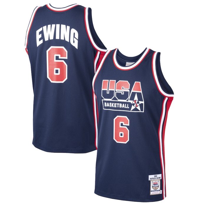 Patrick Ewing USA Basketball Mitchell & Ness 1992 Dream Team Jersey - Navy