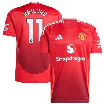 Rasmus Hojlund Manchester United 2024/25 Home Replica Player Jersey - Red