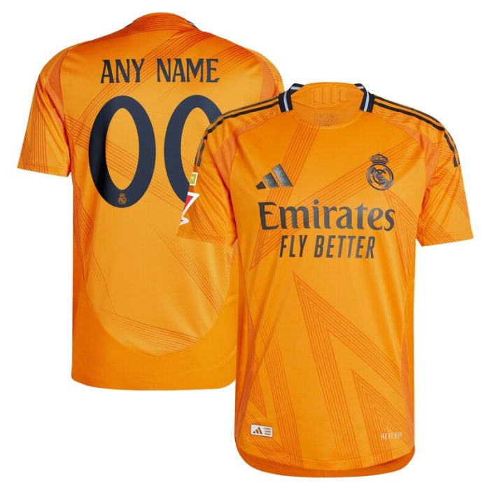 Real Madrid 2024/25 Away Custom Jersey - Orange