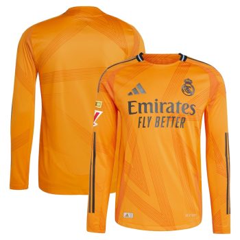 Real Madrid 2024/25 Away Long Sleeve Jersey - Orange