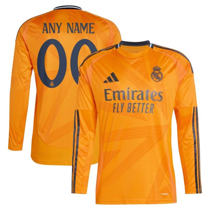 Real Madrid 2024/25 Away Replica Custom Jersey - Orange