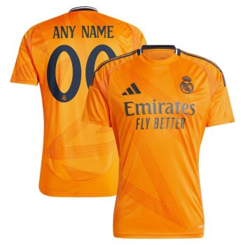 Real Madrid 2024/25 Away Replica Custom Jersey - Orange