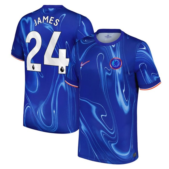 Reece James Chelsea 2024/25 Home Replica Player Jersey - Blue