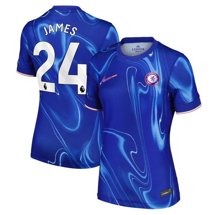 Reece James Chelsea Women 2024/25 Home Replica Player Jersey - Blue