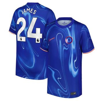 Reece James Chelsea Youth 2024/25 Home Replica Player Jersey - Blue