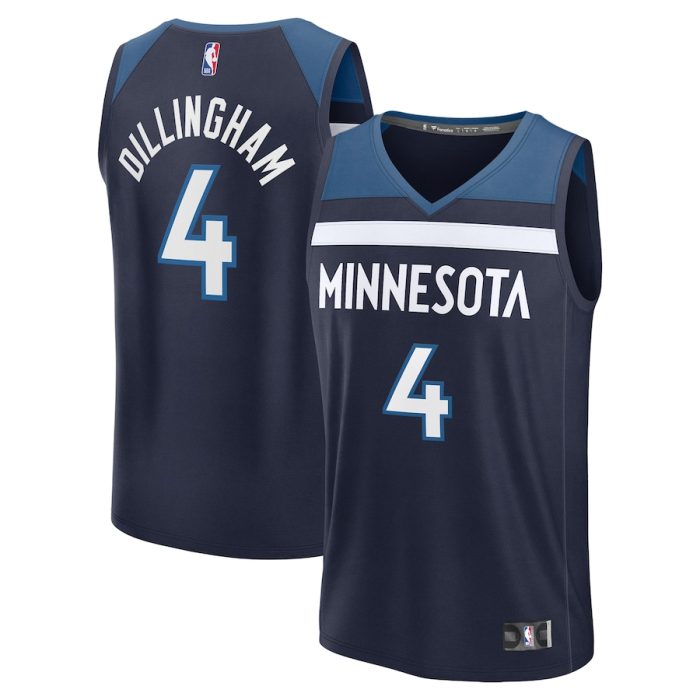 Rob Dillingham Minnesota Timberwolves 2024 NBA Draft Fast Break Player Jersey - Icon Edition - Navy