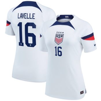 Rose Lavelle USWNT Women's 2022/23 Home Breathe Stadium Replica Player Jersey - White