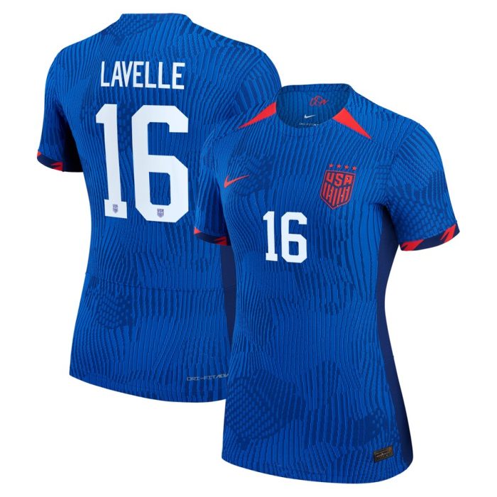 Rose Lavelle USWNT Women's 2023 Away Jersey - Royal