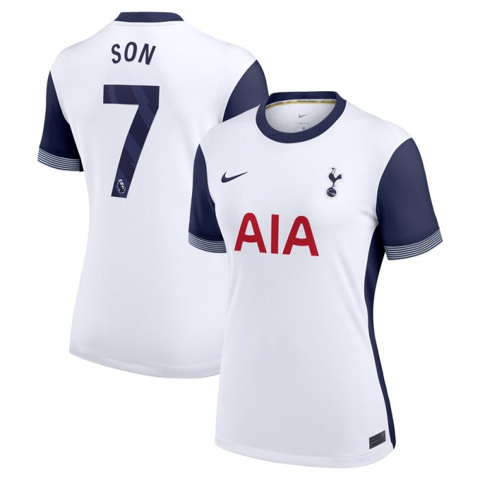 Son Heung-Min Tottenham Hotspur Women 2024/25 Home Replica Player Jersey - White