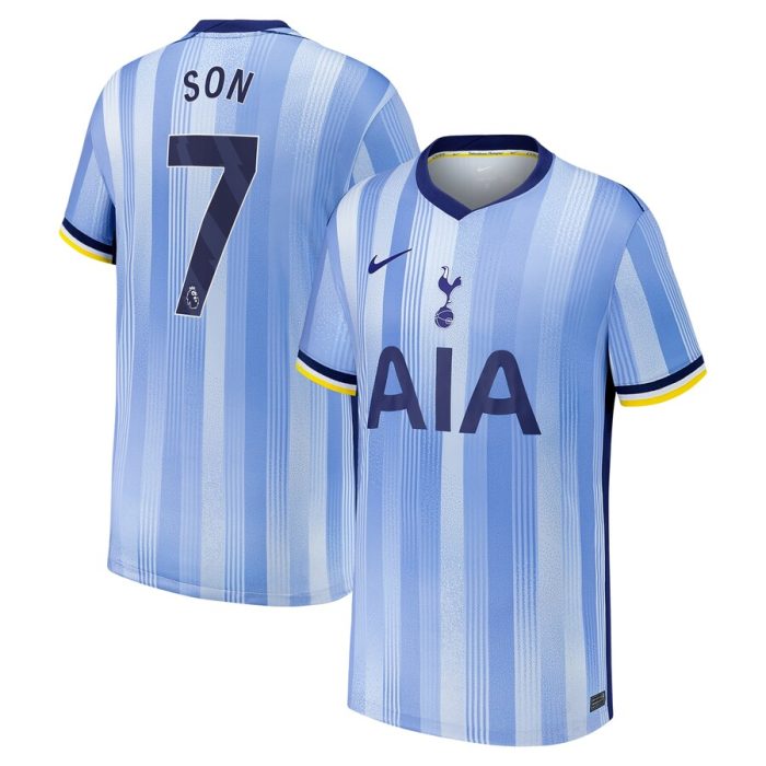 Son Heung-Min Tottenham Hotspur Youth 2024/25 Away Replica Player Jersey - Blue