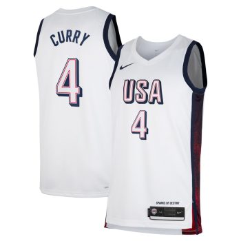 Stephen Curry Men's USA Basketball Unisex 2024 Swingman Player Jersey - White