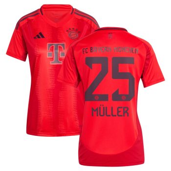 Thomas Muller Bayern Munich Women 2024/25 Home Replica Player Jersey - Red