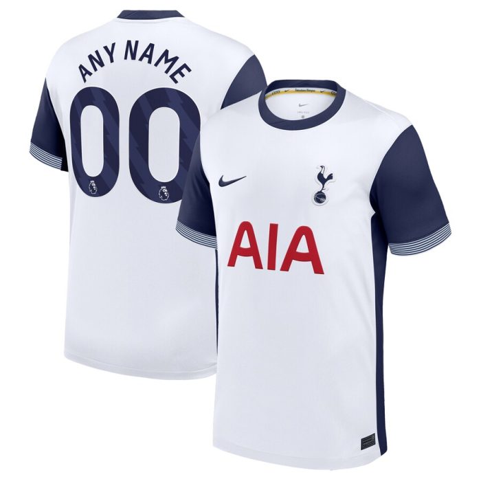 Tottenham Hotspur 2024/25 Home Replica Custom Jersey - White