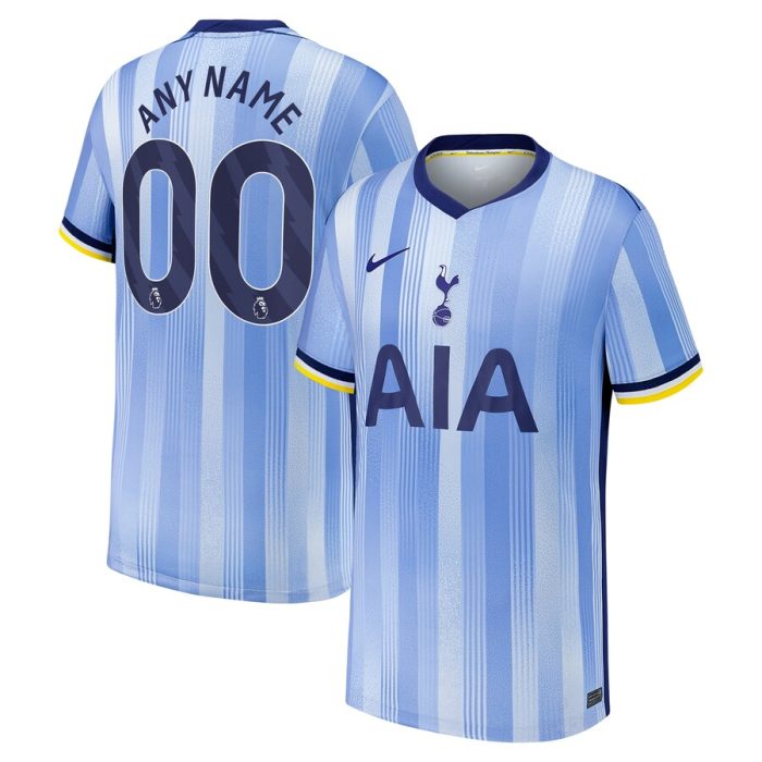 Tottenham Hotspur Youth 2024/25 Away Replica Custom Jersey - Blue