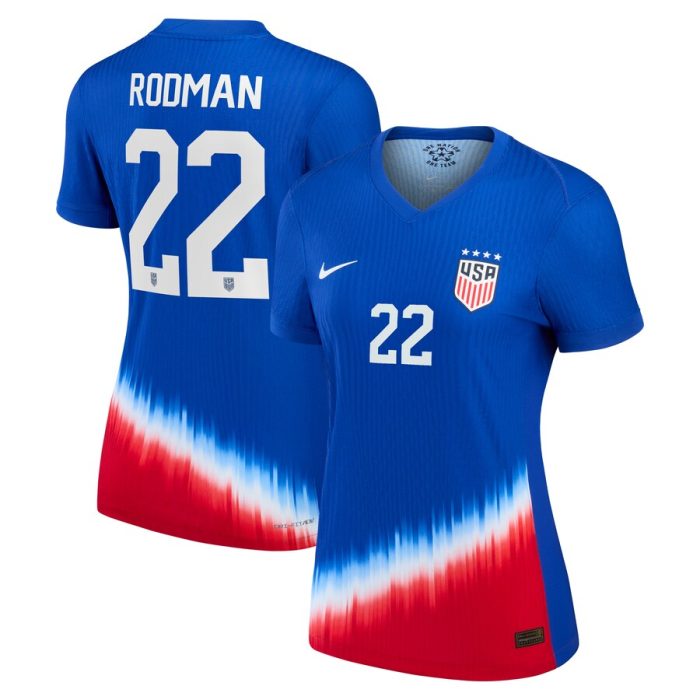 Trinity Rodman USWNT Women's 2024 Away Jersey - Royal