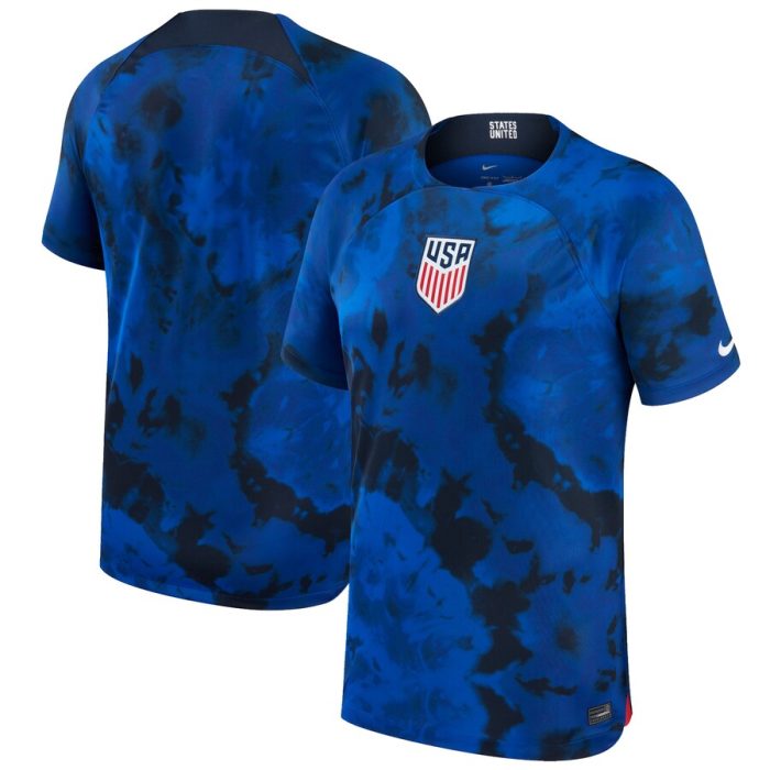 USMNT 2022/23 Away Breathe Stadium Replica Blank Jersey - Blue