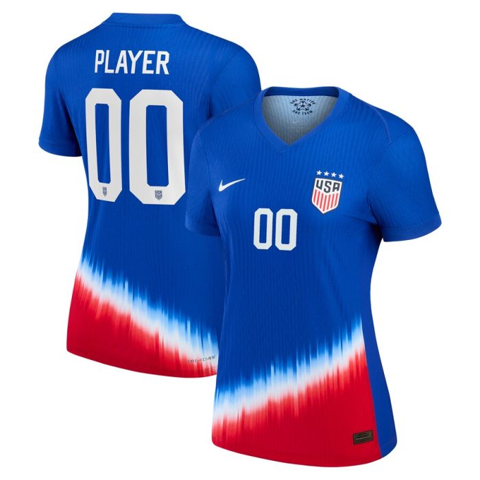 USWNT Women's 2024 Away Match Pick-A-Player Jersey-Royal