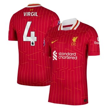 Virgil van Dijk Liverpool 2024/25 Home Player Jersey-Red