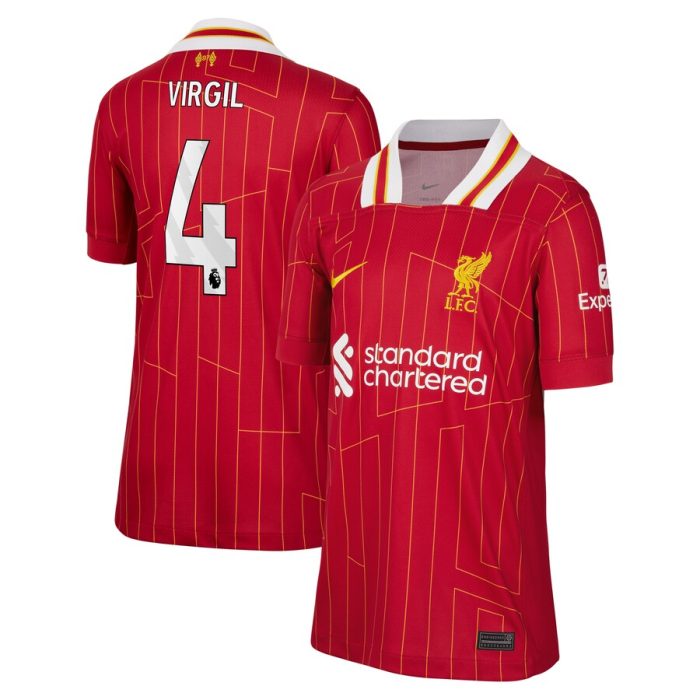 Virgil van Dijk Liverpool Youth 2024/25 Home Replica Player Jersey-Red