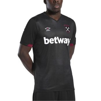 West Ham United Umbro 2024/25 Away Replica Jersey-Black