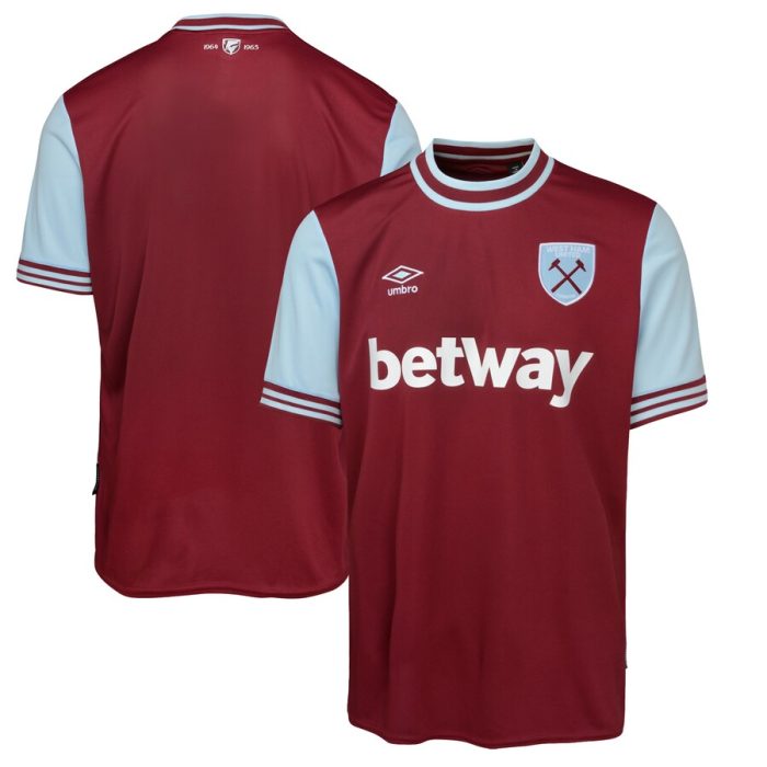 West Ham United Umbro 2024/25 Home Replica Jersey-Claret