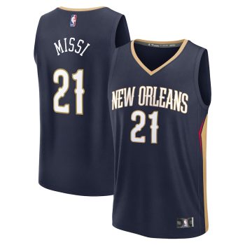 Yves Missi New Orleans Pelicans Youth 2024 NBA Draft Fast Break Player Jersey - Icon Edition - Navy