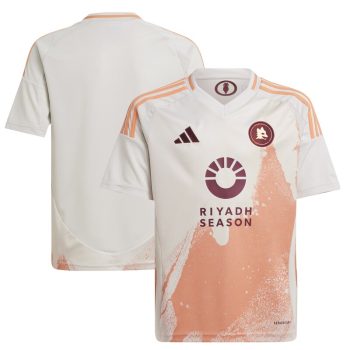 AS Roma Youth 2024/25 Away Replica Jersey - White