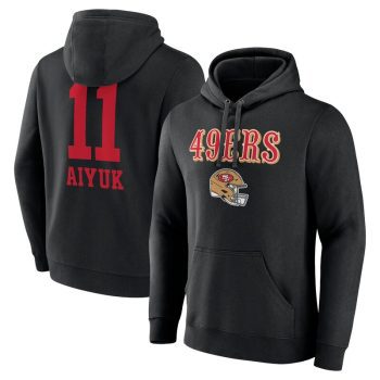 Brandon Aiyuk San Francisco 49ers Wordmark Player Name & Number Pullover Hoodie - Black