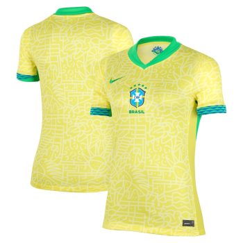 Brazil National Team  Women's 2024 Home Stadium Replica Jersey - Yellow