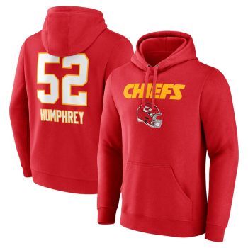 Creed Humphrey Kansas City Chiefs Wordmark Player Name & Number Pullover Hoodie - Red