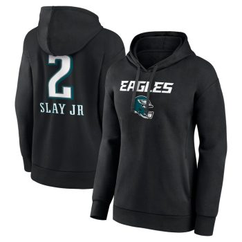 Darius Slay Jr. Philadelphia Eagles Women's Wordmark Player Name & Number Pullover Hoodie - Black