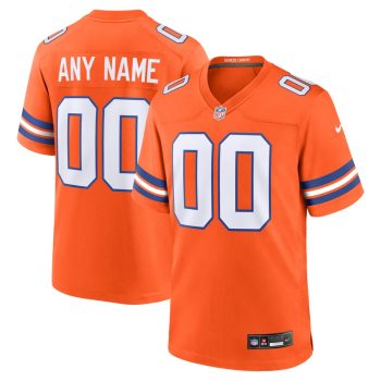 Denver Broncos Mile High Collection 1977 Throwback Custom Game Jersey - Orange