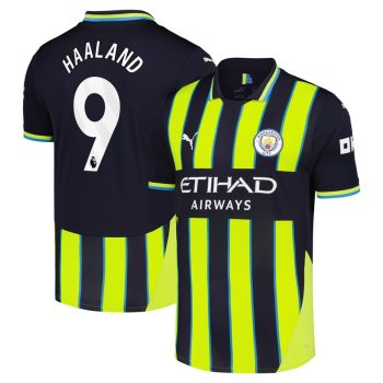 Erling Haaland Manchester City 2024/25 Away Replica Player Jersey - Navy