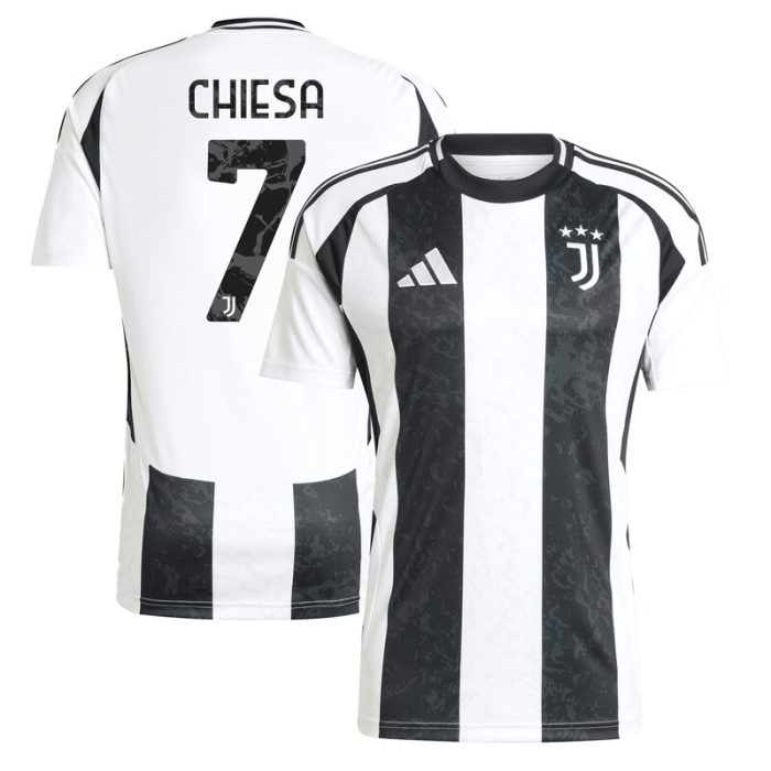 Federico Chiesa Juventus 2024/25 Home Replica Player Jersey - White