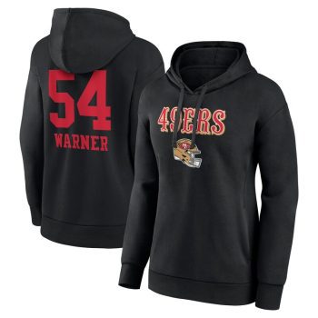 Fred Warner San Francisco 49ers Women's Wordmark Player Name & Number Pullover Hoodie - Black