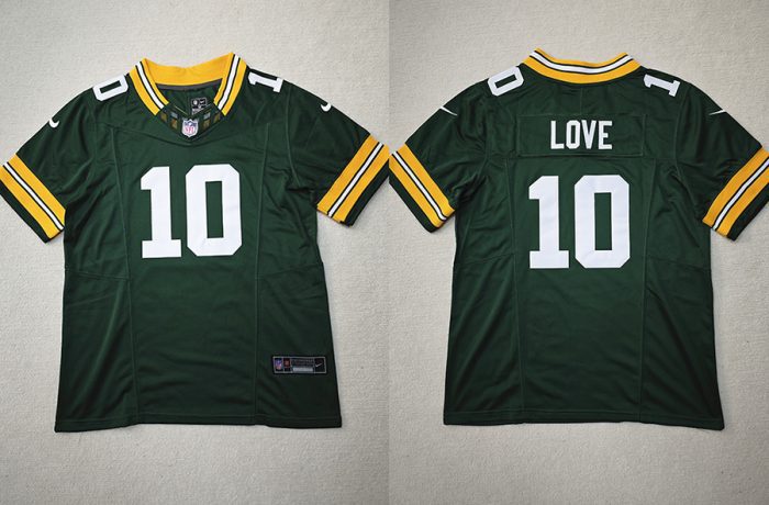 Green Bay Packers #10 Jordan Love Green 2023 F.U.S.E. Limited Stitched Jersey