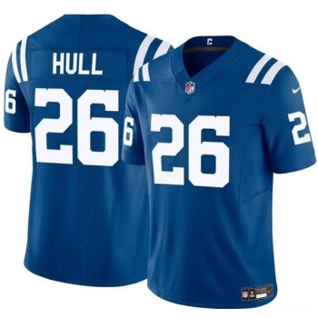 Indianapolis Colts #26 Evan Hull Blue 2024 F.U.S.E. Vapor Limited Football Stitched Jersey