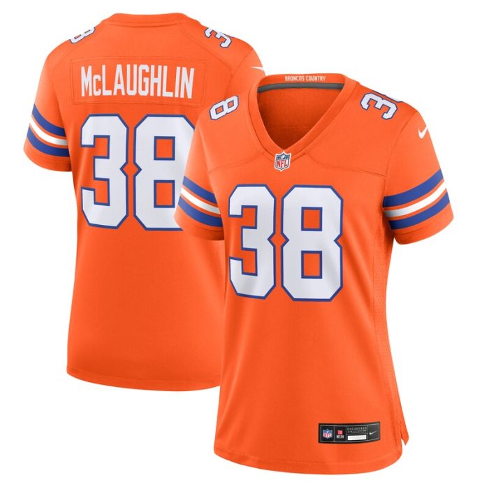 Jaleel McLaughlin Denver Broncos Women's Mile High Collection 1977 Throwback Player Game Jersey - Orange