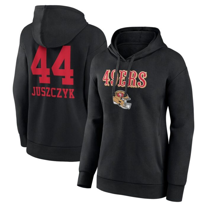 Kyle Juszczyk San Francisco 49ers Women's Wordmark Player Name & Number Pullover Hoodie - Black