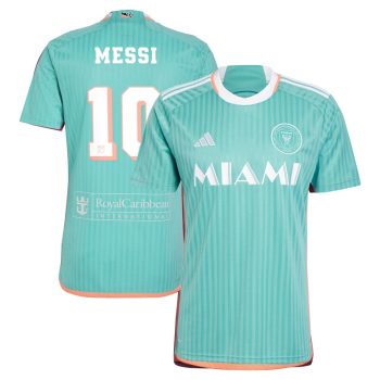 Lionel Messi Inter Miami CF 2024 Archive Replica Player Jersey - Aqua