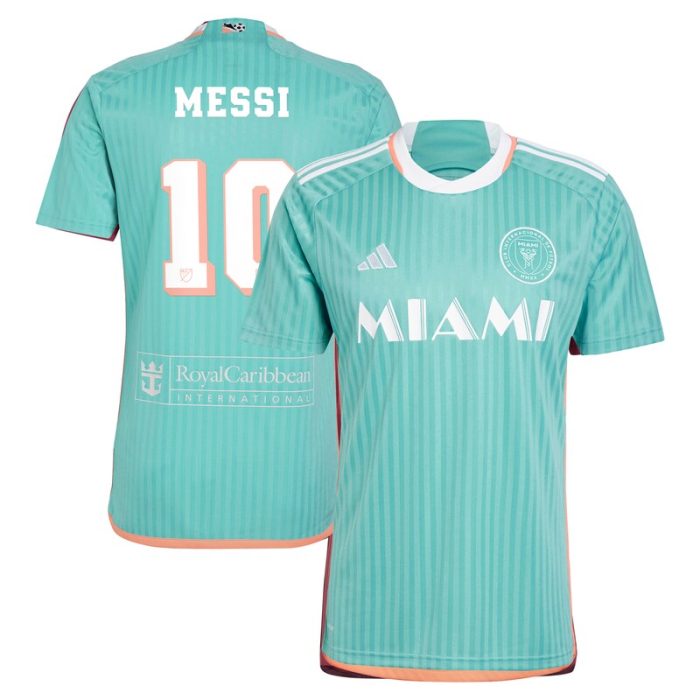 Lionel Messi Inter Miami CF 2024 Archive Replica Player Jersey - Aqua