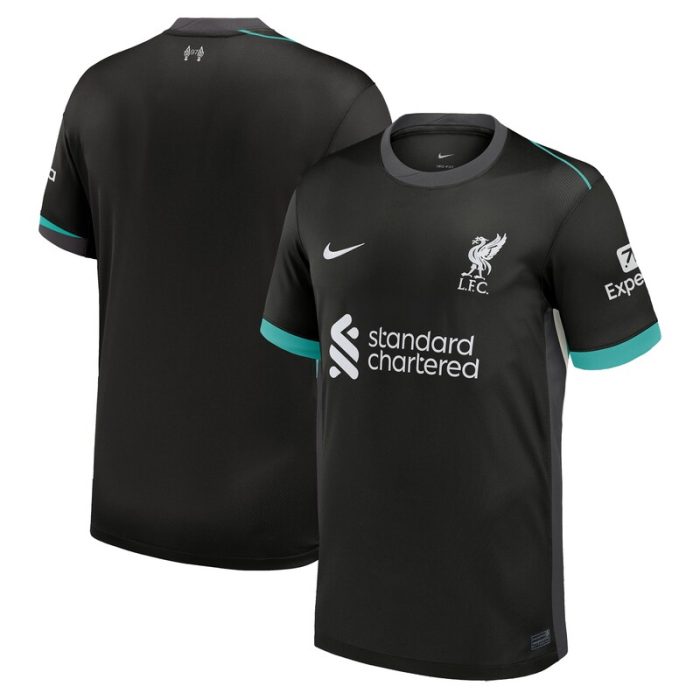 Liverpool 2024/25 Away Replica Blank Jersey - Forest Green